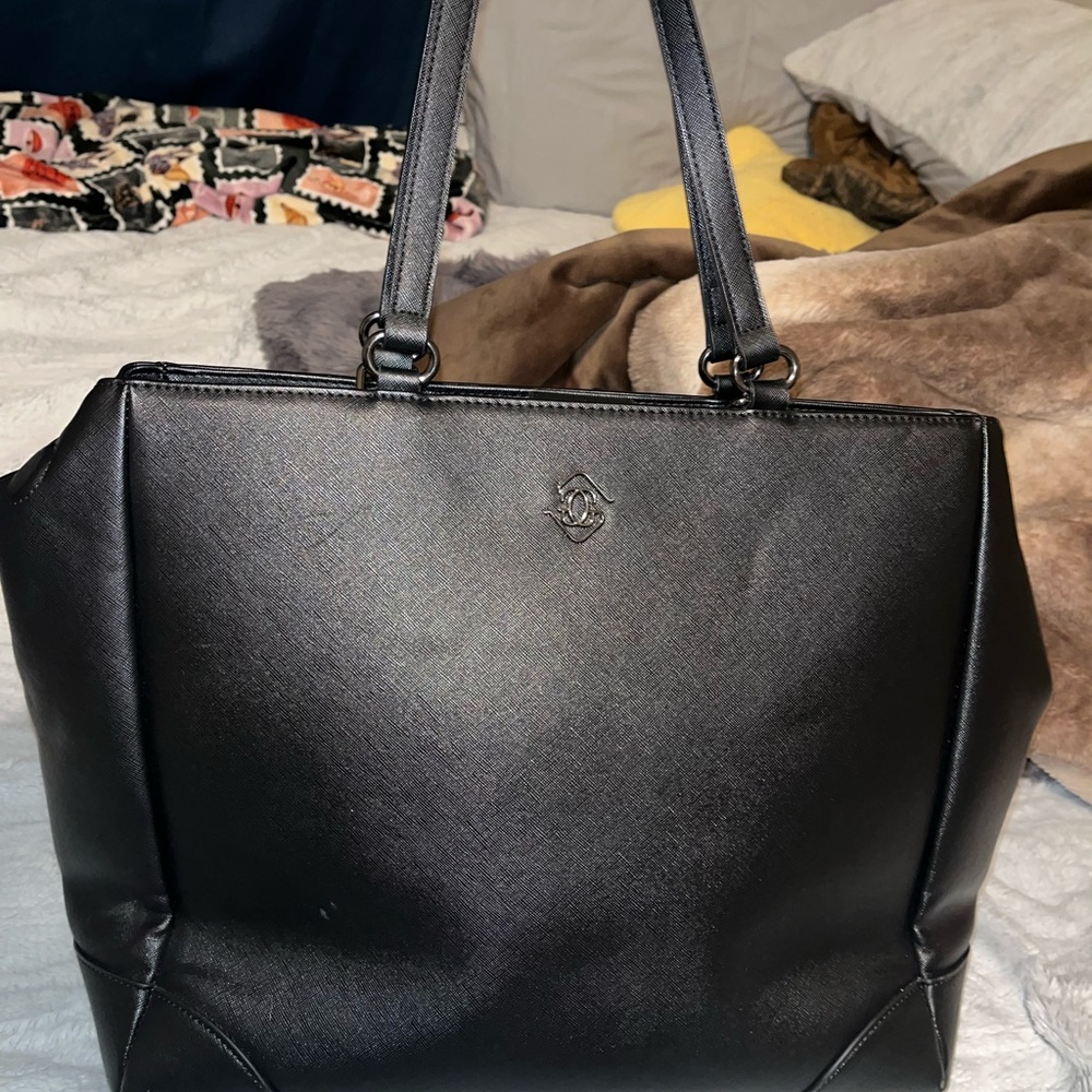Glass Ladder tote bag black large